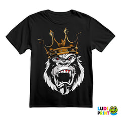 Besna Gorila Sa Zlatnom Krunom - Gorilla - Životinje - Majica