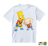 Bart Simpsons And Stewie Griffin - Naughty Boys - Majica