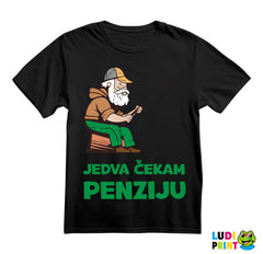 Jedva Čekam Penziju - Pecanje - Fishing - Majica