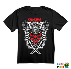 Red Mask And Two Swords - Samurai - Majica