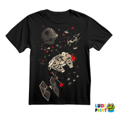 Fight In Space - Star Wars - Majica