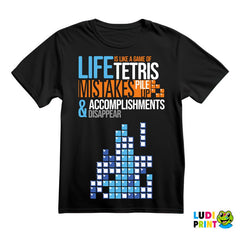 Life Is Like A Game Of Tetris - Geek - Majica