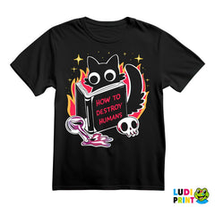 How To Destroy Human - Cat - Dark Humor - Majica