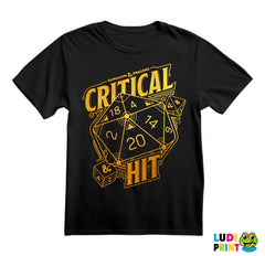 Critical Hit - Golden - D&D - Dungeons And Dragons - Majica