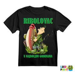 Ribolovac U Najboljim Godinama - Pecanje - Fishing - Majica