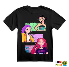 Rumi, Mira And Zoey - Dots - Huntrix - Kpop Demon Hunters - Majica