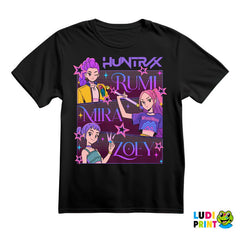 Rumi, Mira And Zoey - Faces - Huntrix - Kpop Demon Hunters - Majica