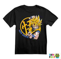 Son Goku Yellow Circle - Dragon Ball - Majica