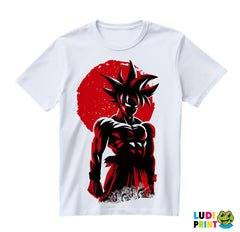 Red Moon Ready To Fight - Goku - Dragon Ball - Majica