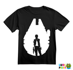 Millennium Falcon - Han Solo Outline - Star Wars - Majica
