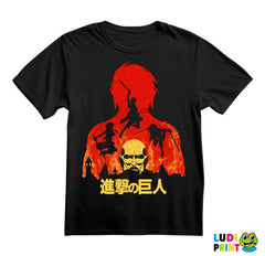 Eren And Colossal Titan Double Exposure - Attack On Titan - Majica