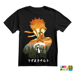 Double Exposure With Letters - Naruto - Majica