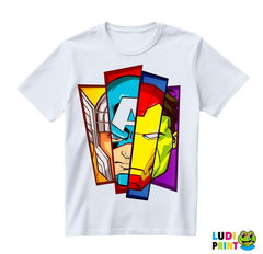 4 Faces - Thor - Captain America - Iron Man - Hulk - Avengers - Majica