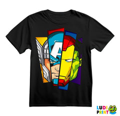 4 Faces - Thor - Captain America - Iron Man - Hulk - Avengers - Majica