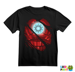 Ripped Shirt - Chest Logo - Iron Man - Avengers - Majica
