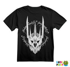 White Sauron Helmet - Lord Of The Rings - LOTR - Majica