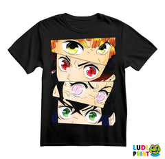 Eyes - Tanjiro, Nezuko, Inosuke And Zenitsu - Demon Slayer - Majica