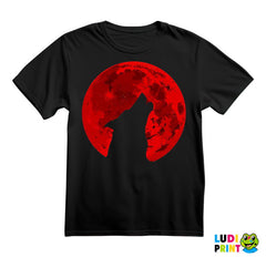 Blood Moon Wolf - Vuk - Životinje - Majica