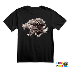 Angry Wolf Head - Painting - Vuk - Životinje - Majica