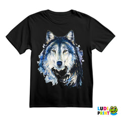 Colored Wolf Head - Watercolor Painting - Vuk - Životinje - Majica