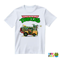 Turtle Van And Logo - Nindža Kornjače - Majica