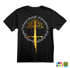Sword Of The King, The White Tree Of Gondor And Ring Of Power - Lord Of The Rings - LOTR - Majica