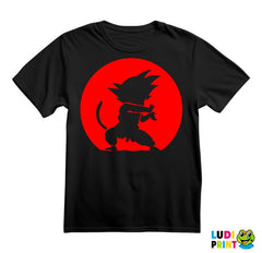 Casting Kamehameha - Shadow - Red Moon - Goku - Dragon Ball - Majica