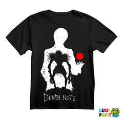 Light and Ryuk Silhouette With and Apple - Death Note - Majica