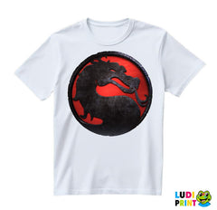 Red And Black Logo - Mortal Kombat - Majica