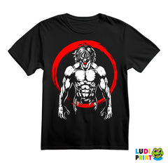 Eren In His Form Red Circle - Attack On Titan - Majica