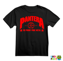 Pantera - 101 Proof Pure Metal - Est. 1981 - Red Logo - Muzika - Majica