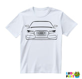 Audi - Outline - Kola - Auto - Majica