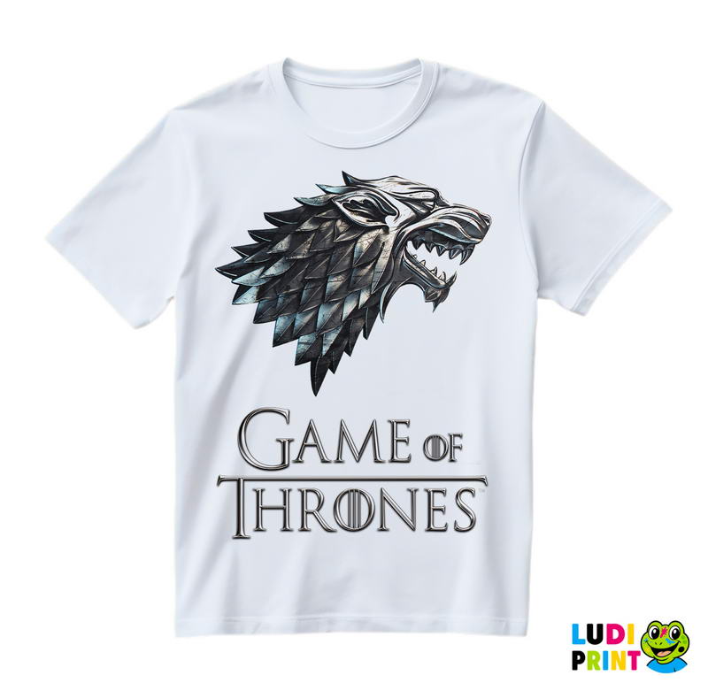 Gray Dire Wolf Sigil - House Stark - Game Of Thrones - GOT - Majica