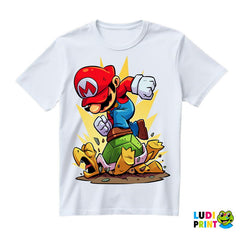 Mario gazi Kornjaču - Super Mario - Majica