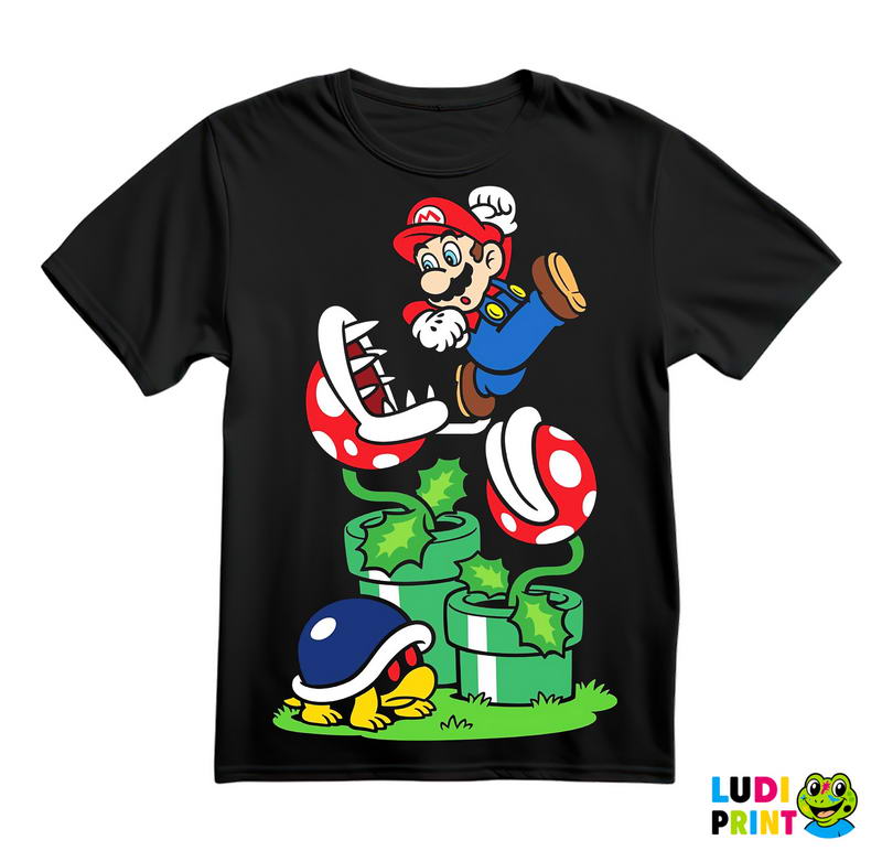 Izbegavanje zamki - Biljka Mesožderka - Super Mario - Majica