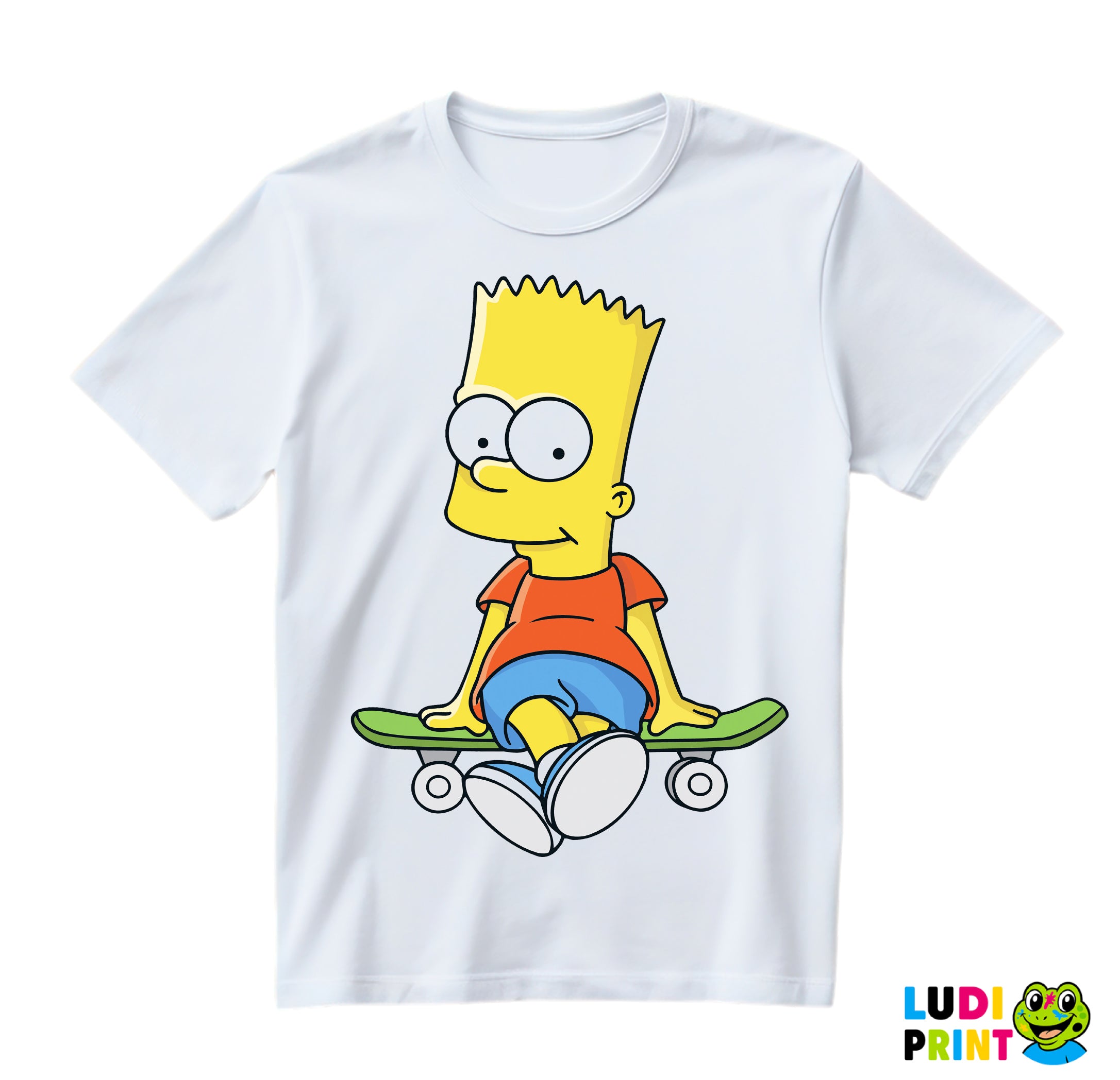 Bart Sedi Na Skejtu - The Simpsons - Simpsonovi - Majica