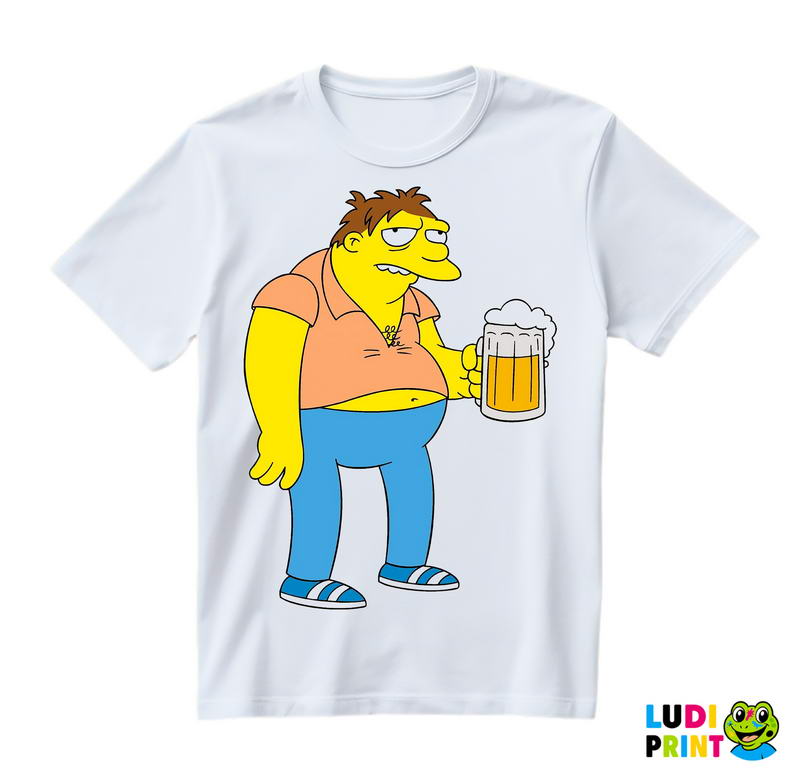 Barney With Beer - Barni sa Pivom - The Simpsons - Simpsonovi - Majica
