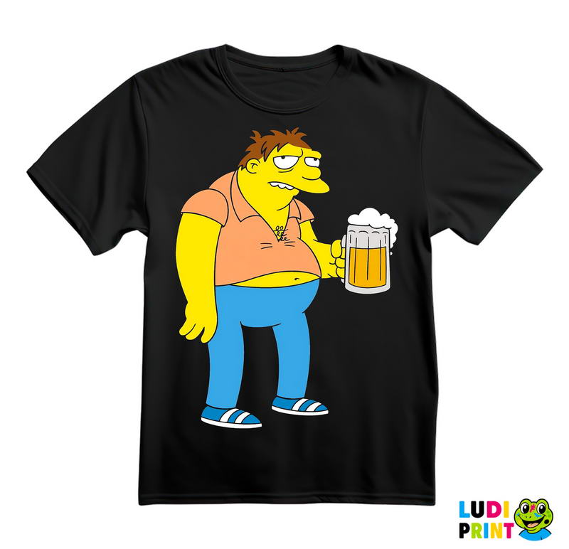 Barney With Beer - Barni sa Pivom - The Simpsons - Simpsonovi - Majica
