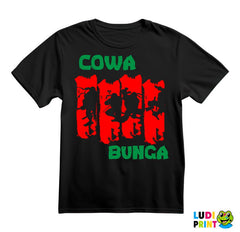 Cowa Bunga - Green And Red - Nindža Kornjače - Majica