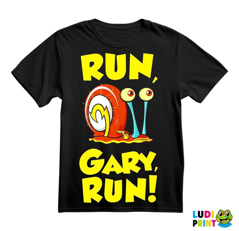 Run Gary Run - Sundjer Bob - Sunđer Bob - Crtani Filmovi - Majica