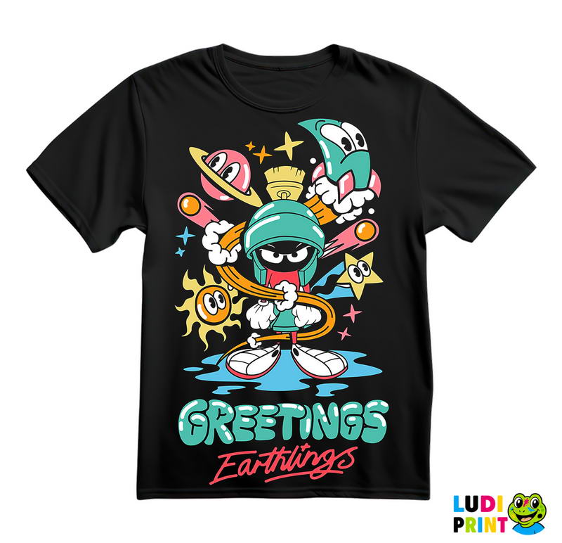 Greetings Earthlings - Marvin Marsovac - Crtani Filmovi - Majica
