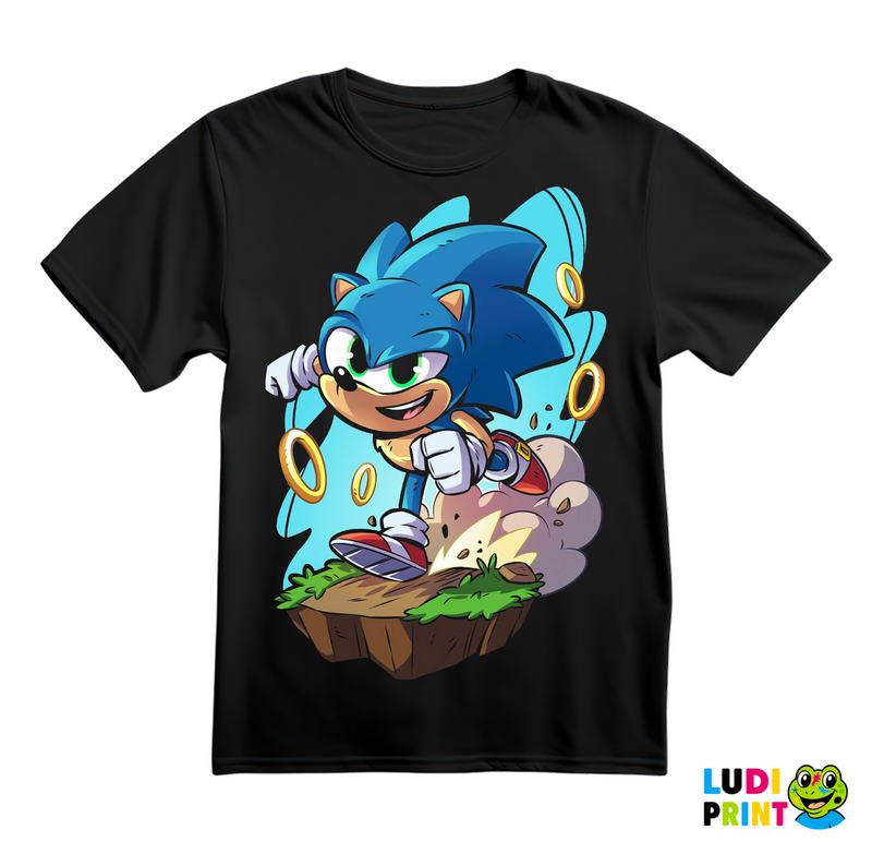 Drawing - Rings - Sonic - Majica