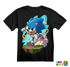 Drawing - Rings - Sonic - Majica