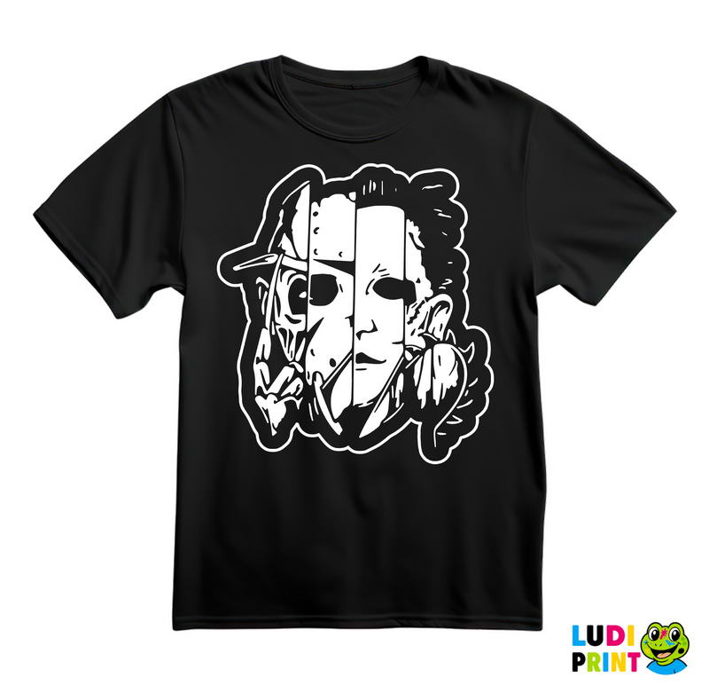Freddy, Michael, Jason And Leatherface- Masks - Horror - Filmovi - Majica