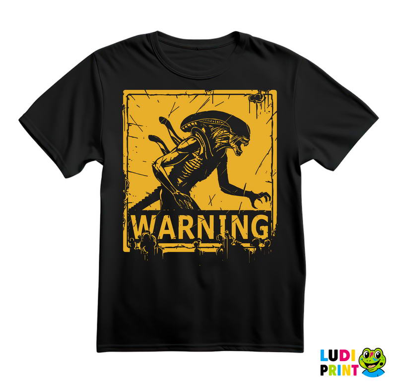 Yellow Warning - Alien - Majica
