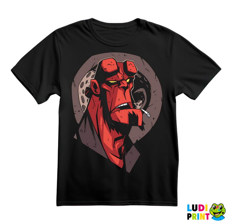 Hellboy - Brown Circle - Majica