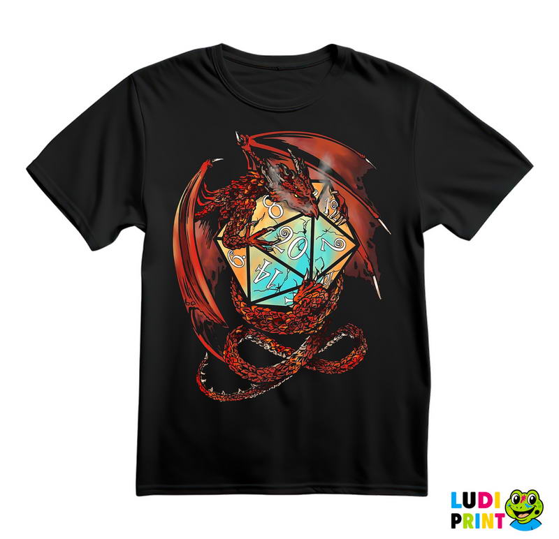 Dice And Dragon - D&D - Dungeons And Dragons - Majica