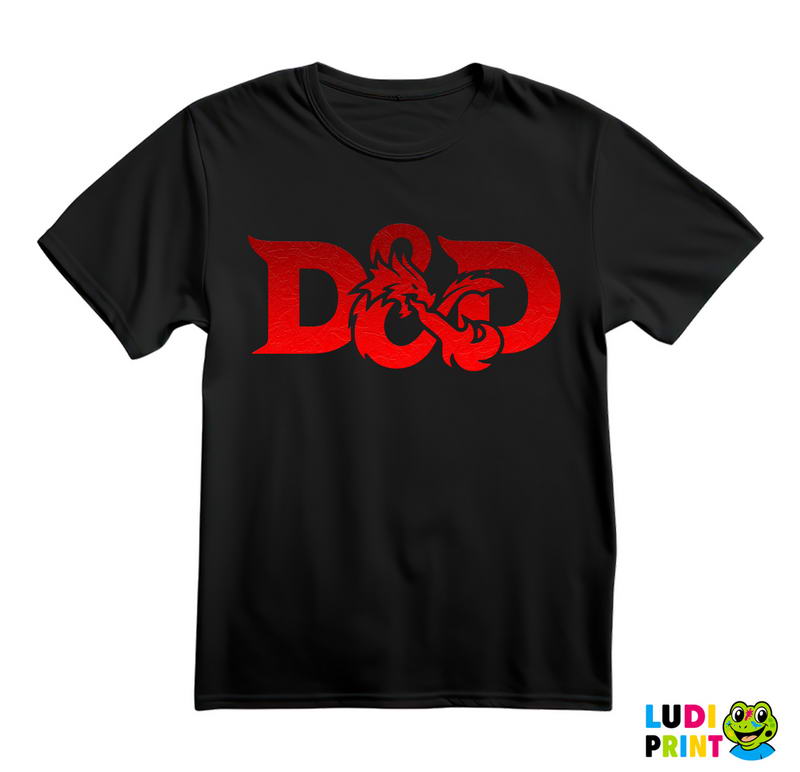 Red Logo - Spitting Fire - D&D - Dungeons And Dragons - Majica