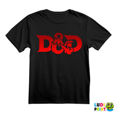 Red Logo - Spitting Fire - D&D - Dungeons And Dragons - Majica