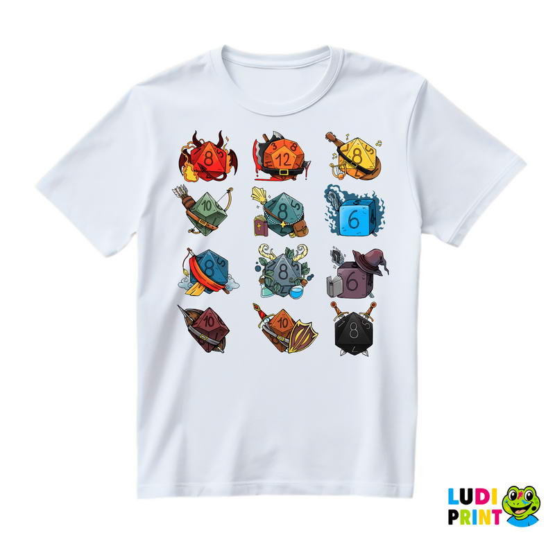 Dices - D&D - Dungeons And Dragons - Majica